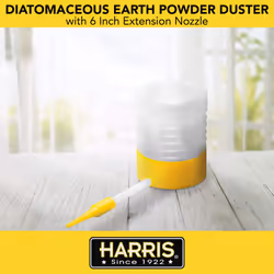 Harris Diatomaceous Earth Powder Duster with 6 Inch Extension Nozzle f