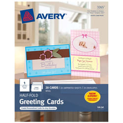 Avery 3265 Standard greeting card 20 pc(s)