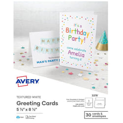 Avery 3378 Standard greeting card Birthday 30 pc(s)
