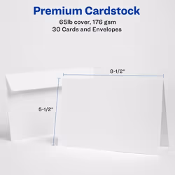 Avery 3378 Standard greeting card Birthday 30 pc(s)