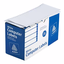 Avery 4022, White, Self-adhesive printer label, Continuous label, Permanent, 10.2 cm, 4.92 cm