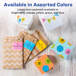 Avery 4331 Blue, Green, Orange, Pink, Yellow Self-adhesive printer label