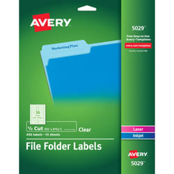 Avery 5029 Transparent Self-adhesive printer label