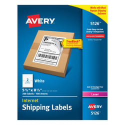 Avery 5126 White Self-adhesive printer label