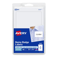 Avery 5147 self-adhesive label Rectangle Removable White 100 pc(s)