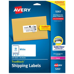 Avery 5263 White Self-adhesive printer label