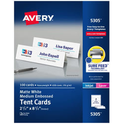 Avery 5305 business card Laser/Inkjet White 100 pc(s)