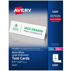 Avery 5309 business card Laser/Inkjet White 50 pc(s)