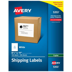 Avery 5353 White Self-adhesive printer label