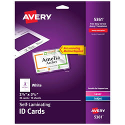 Avery 5361 business card Laser/Inkjet White 30 pc(s)