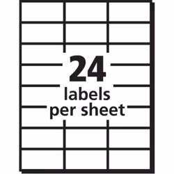 Avery 5363 Self-adhesive label White
