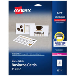 Avery 5371 business card Laser White 250 pc(s)