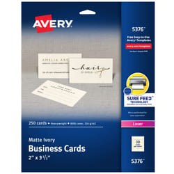 Avery 5376 business card Laser Ivory 250 pc(s)