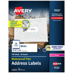 Avery 5522 White Self-adhesive printer label