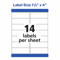 Avery 5522 White Self-adhesive printer label