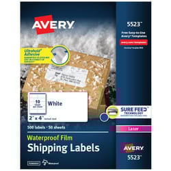 Avery 5523 White Self-adhesive printer label