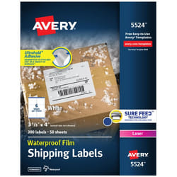 Avery 5524 White Self-adhesive printer label