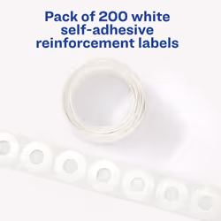 Avery 5729 self-adhesive label Circle Permanent White 200 pc(s)