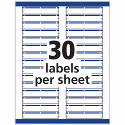 Avery 5766 Blue, White Self-adhesive printer label
