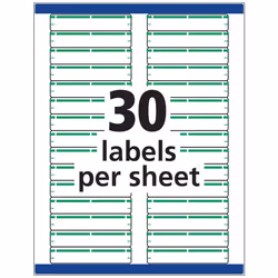 Avery 5866 self-adhesive label Rectangle Permanent Green, White 1500 pc(s)