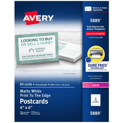 Avery 5889 index card White
