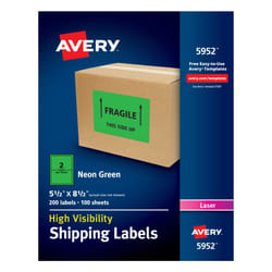 Avery 5952 Green Self-adhesive printer label