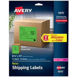 Avery 5975 Assorted colours Self-adhesive printer label