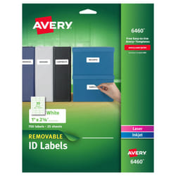 Avery 6460 White Self-adhesive printer label