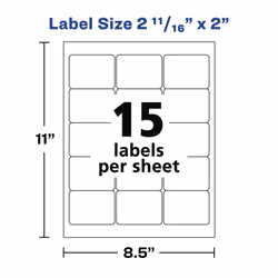 Avery 6490 White Self-adhesive printer label