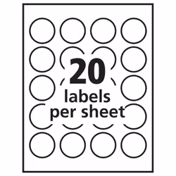Avery 6582 Transparent Self-adhesive printer label