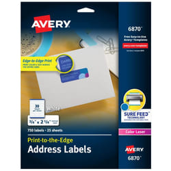 Avery 6870 Self-adhesive label White