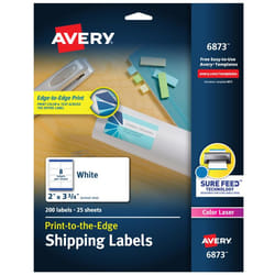 Avery 6873 White Self-adhesive printer label