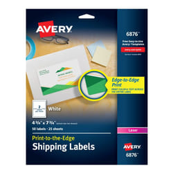 Avery 6876 White Self-adhesive printer label