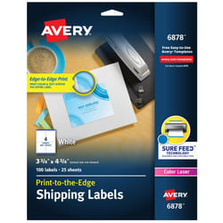 Avery 6878 White Self-adhesive printer label