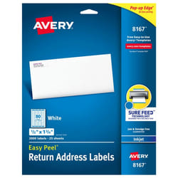 Avery 8167 Self-adhesive label White