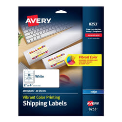 Avery 8253 White Self-adhesive printer label