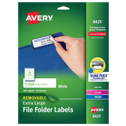 Avery 8425 self-adhesive label Rectangle Removable White 450 pc(s)