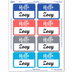 Avery 08722 self-adhesive label Rectangle Removable Assorted colours 120 pc(s)