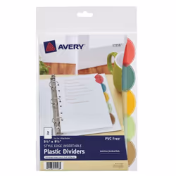 Avery 11118, Multicolour, 140 mm, 216 mm