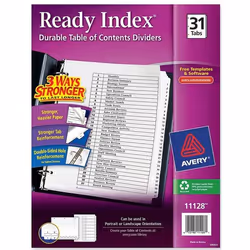 Avery 11128, White, 31 pc(s)