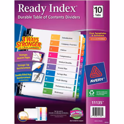 Avery 11135, White, 10 pc(s)