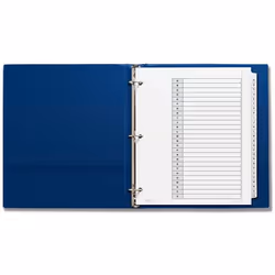 Avery 11166 divider Black, White 1 pc(s)