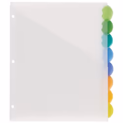 Avery 11293 divider Plastic Multicolour
