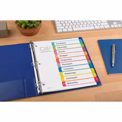 Avery 11842 divider Multicolour 10 pc(s)