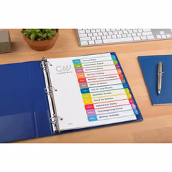 Avery 11847 divider Multicolour