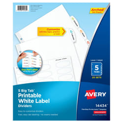 Avery 14434 divider White 5 pc(s)