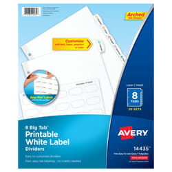 Avery 14435 divider White 20 pc(s)