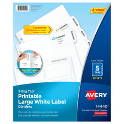 Avery 14440 divider White 20 pc(s)