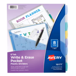 Avery 16177, Multicolour, Plastic, 235 mm, 283 mm, 1 pc(s)