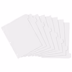 Avery 16371 divider Plastic Translucent, White 1 pc(s)